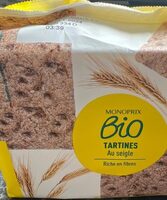 Tartines au seigle bio