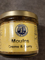Moules crème et curry