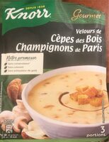 Velours de Cèpes des Bois Champignons de Paris