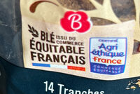 Pain de mie tranché aux graines de lin et tournesol et à la farine de seigle