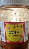 Sliced kimchi