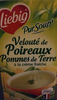 Velouté de poireaux pommes de terre à la crème fraiche