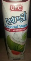 Refesh coconut water with watermelon