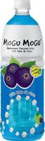 Blackcurrant flavored drink with nata de coco