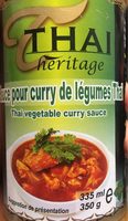 Sauce pour curry de légumes Thaï