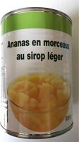 Ananas en morceaux au sirop léger