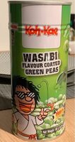 Wasabi flavour coated green peas