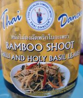 Bamboo shoot with chilli and holy basil leaves