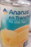 Ananas en tranches au sirop léger