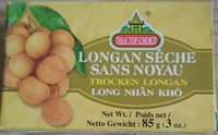 Longan sèche sans noyau
