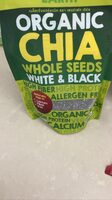 Organic chia whole seeds white & black