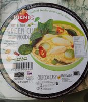 Green curry noodles
