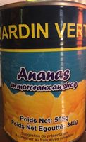 Ananas en morceaux au sirop