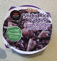 Pudink s černou lepkavou rýží