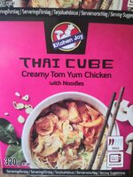 Thai cube creamy tom yum chicken with noodles