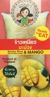 Stick rice and mango