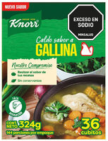 Caldo De Gallina 36 Cubos Knorr