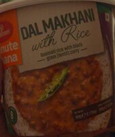 Dal makhani with rice