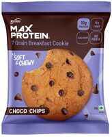Max Protein No Maida 7 Grains Choco Chips 10g Protein Cookies