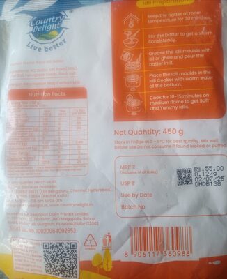 Country Delight Rava Idli Batter