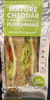 Mature cheddar cheese ploughman’s