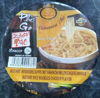 Instant Reisnudelsuppe mit Hähnchenfleischgeschmack