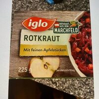 Rotkraut mit Apfelstücken