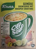 Gemüse Cremesuppe mit Knusper-Croutons
