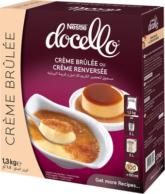 Crème Brûlée ou Crème Renversée NESTLE Docello Étui de 1,3 kg pour 100 portions