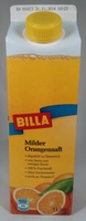 Milder Orangensaft