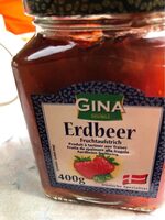 Fruchtaufstrich Erdbeer 400g Glas Gina