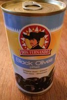 Schwarze Oliven - Entsteint 350g Dose Don Fernando