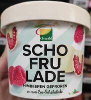 Himbeeren in weißer Schokolade