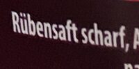 Rübensaft scharf