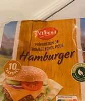 Préparation fromage fondu hamburger