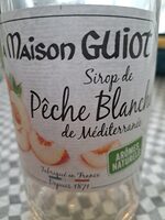 Sirop de pêche blanche de méditerranée