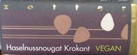 Haselnussnougat Krokant vegan