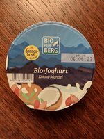 Bio vom Berg yogurt biologico intero da latte fieno STG - 250g - cocco/mandorle