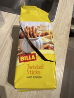 Twisted sticks with cheese