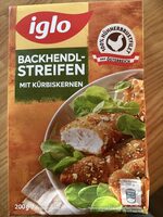 Backhendlstreifen mit Kürbiskernen