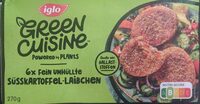 Green cuisine Süsskartoffel Laibchen