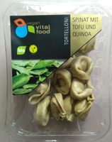 Tortelloni Spinat mit Tofu und Quinoa