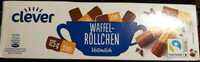 Waffelröllchen mit Vollmilchschokolade