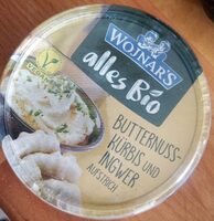 Butternuss-Kurbis und Ingwer Aufstrich