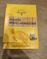 Brauner Würfel-Rohrzucker
