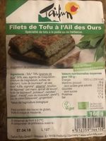 Filets de tofu à l'ail des ours