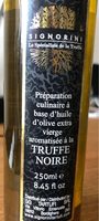 Huile d'olive extra vierge a la truffe noire