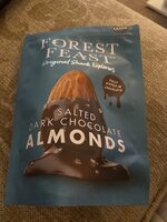 Salted dark chocolate almonds