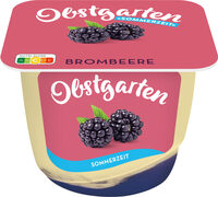 Danone Obstgarten Sommerzeit Vanillegeschmack und Brombeeren 175g