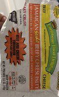 Jamaican style beef cheese patty